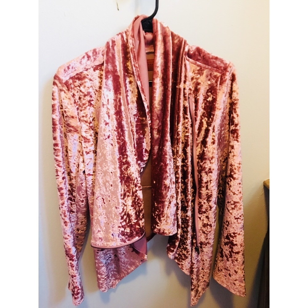 Rose Gold Velvet Blazer